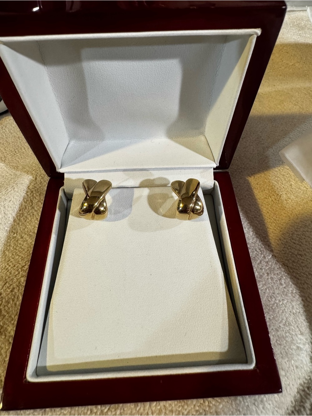 Classic Gold Knot Hoop Earrings - Women Jewelry